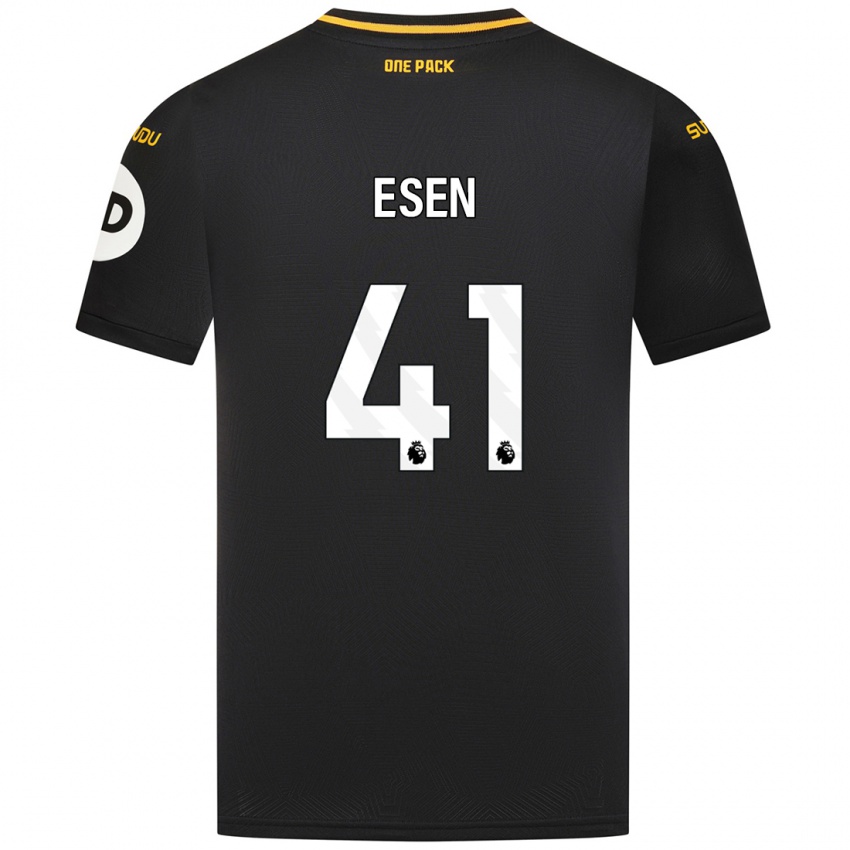 Kinder Josh Esen #41 Schwarz Auswärtstrikot Trikot 2024/25 T-Shirt Schweiz