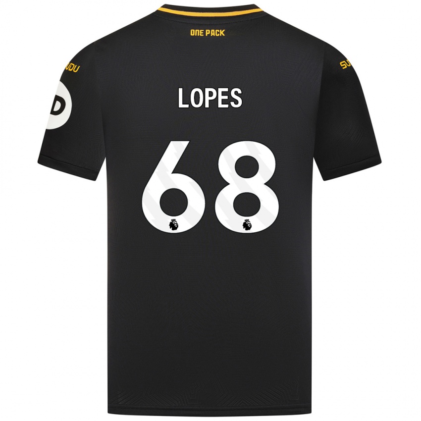 Kinder Leo Lopes #68 Schwarz Auswärtstrikot Trikot 2024/25 T-Shirt Schweiz