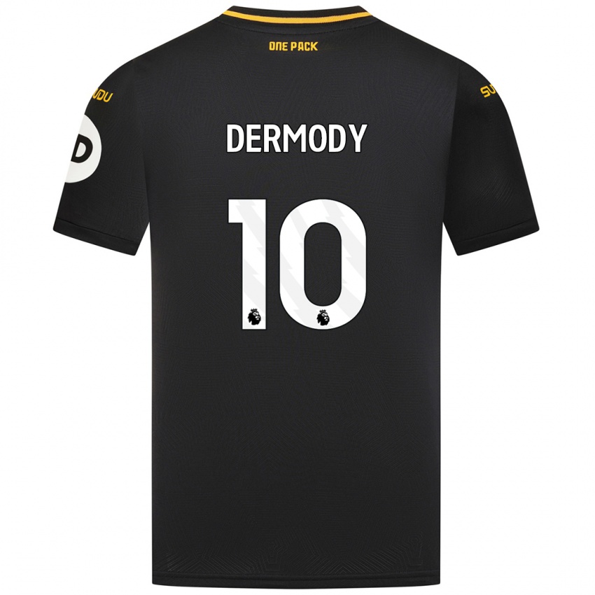 Kinder Helen Dermody #10 Schwarz Auswärtstrikot Trikot 2024/25 T-Shirt Schweiz