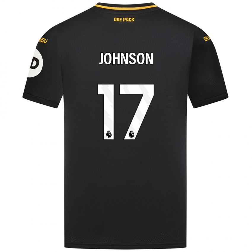 Kinder Katie Johnson #17 Schwarz Auswärtstrikot Trikot 2024/25 T-Shirt Schweiz