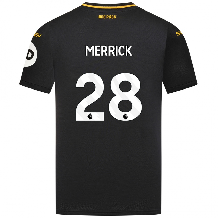 Kinder Beth Merrick #28 Schwarz Auswärtstrikot Trikot 2024/25 T-Shirt Schweiz