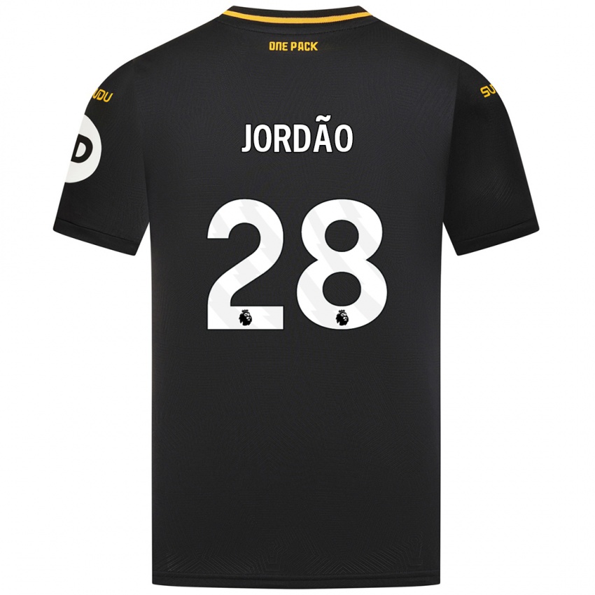 Kinder Bruno Jordao #28 Schwarz Auswärtstrikot Trikot 2024/25 T-Shirt Schweiz