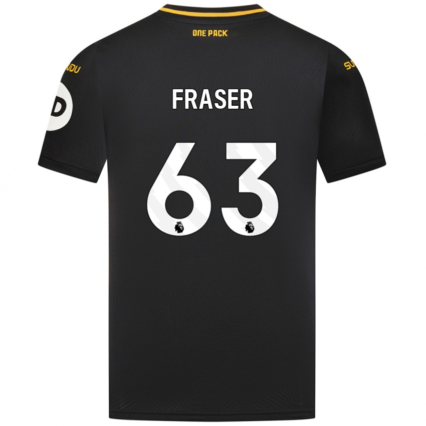 Kinder Nathan Fraser #63 Schwarz Auswärtstrikot Trikot 2024/25 T-Shirt Schweiz