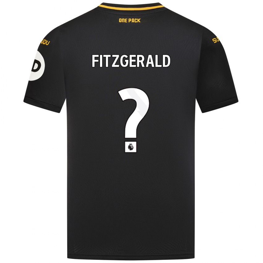 Kinder Kyle Fitzgerald #0 Schwarz Auswärtstrikot Trikot 2024/25 T-Shirt Schweiz