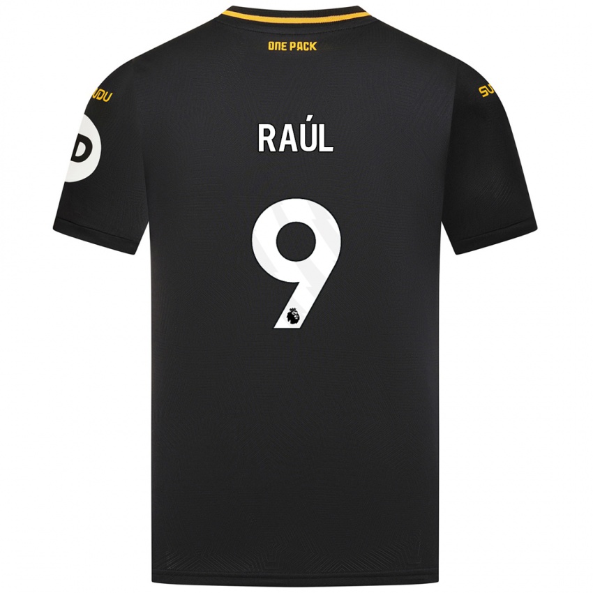 Enfant Maillot Raul Jimenez #9 Noir Tenues Extérieur 2024/25 T-Shirt Suisse