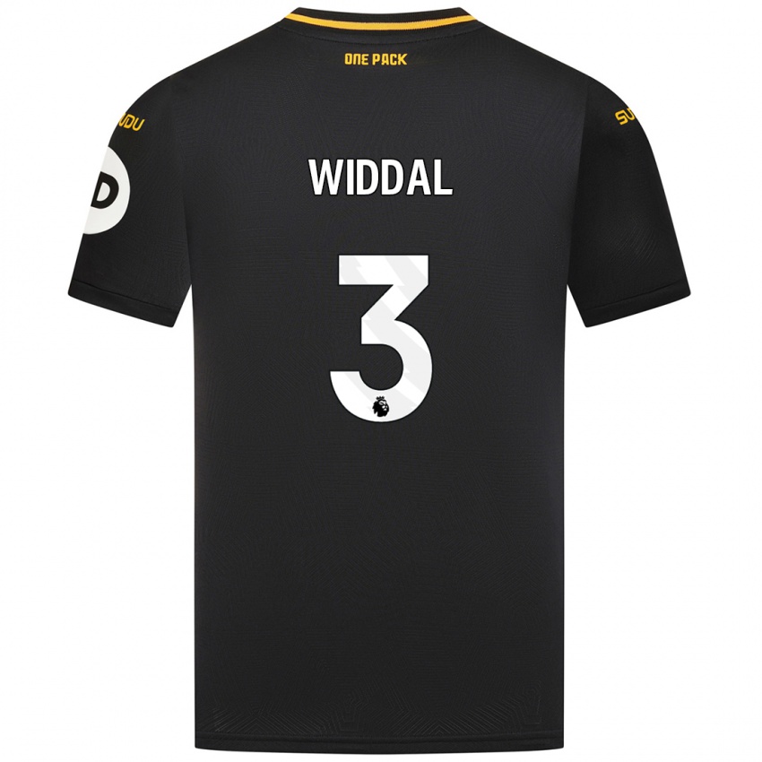 Kinder Natalie Widdal #3 Schwarz Auswärtstrikot Trikot 2024/25 T-Shirt Schweiz