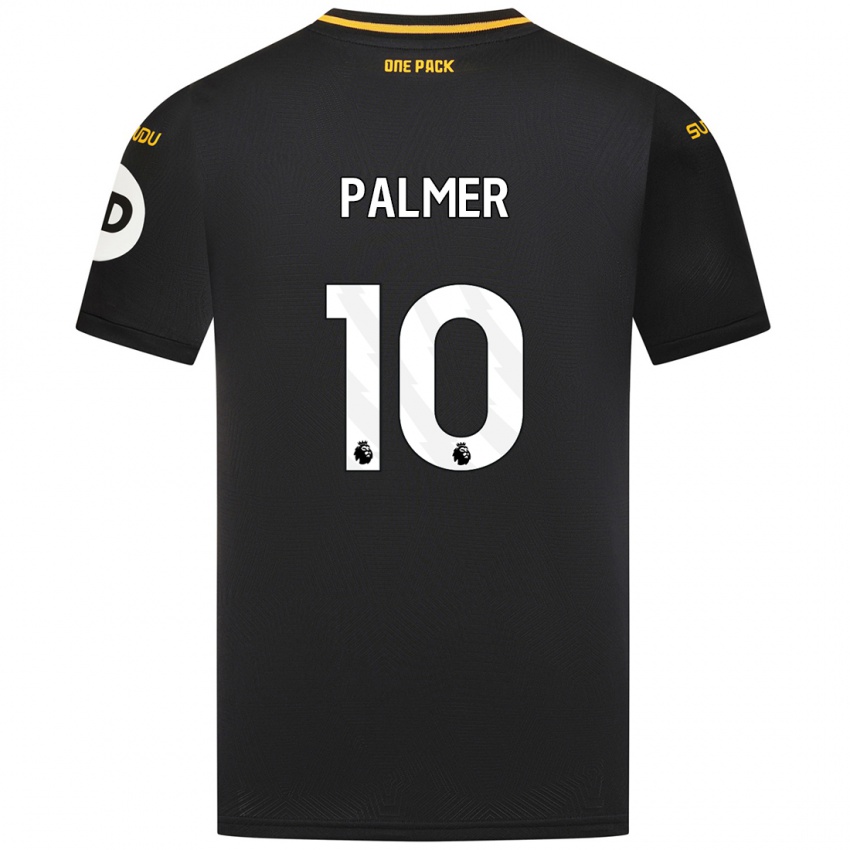 Kinder Jamila Palmer #10 Schwarz Auswärtstrikot Trikot 2024/25 T-Shirt Schweiz