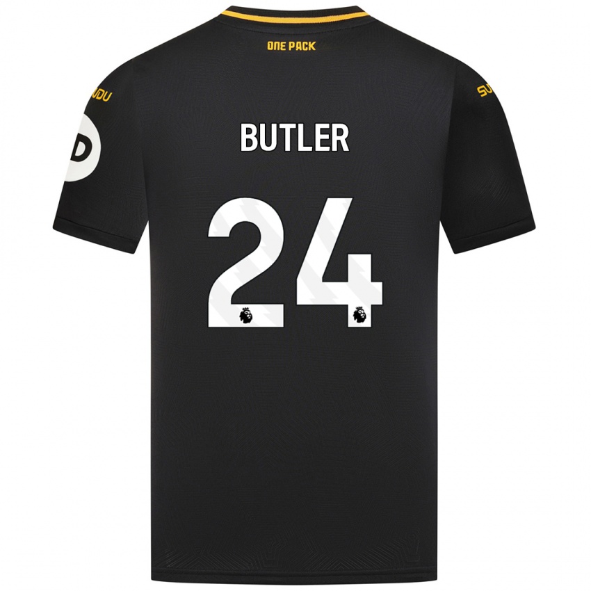 Kinder Elli Butler #24 Schwarz Auswärtstrikot Trikot 2024/25 T-Shirt Schweiz