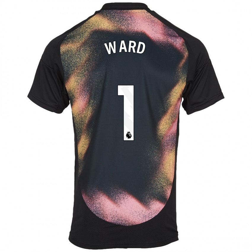 Kinder Danny Ward #1 Schwarz Weiß Auswärtstrikot Trikot 2024/25 T-Shirt Schweiz