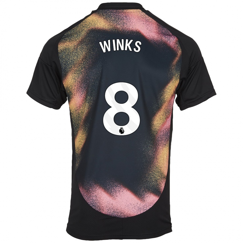 Kinder Harry Winks #8 Schwarz Weiß Auswärtstrikot Trikot 2024/25 T-Shirt Schweiz