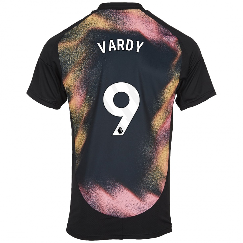 Kinder Jamie Vardy #9 Schwarz Weiß Auswärtstrikot Trikot 2024/25 T-Shirt Schweiz