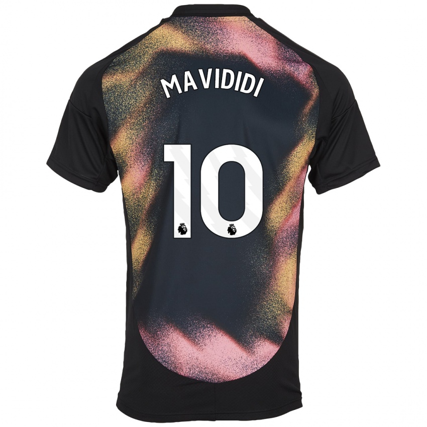 Kinder Stephy Mavididi #10 Schwarz Weiß Auswärtstrikot Trikot 2024/25 T-Shirt Schweiz