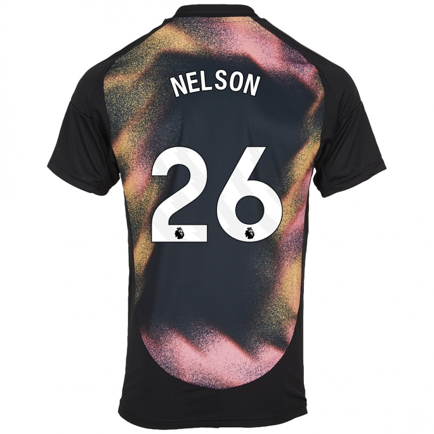 Enfant Maillot Ben Nelson #26 Noir Blanc Tenues Extérieur 2024/25 T-Shirt Suisse