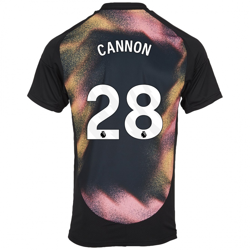 Kinder Thomas Cannon #28 Schwarz Weiß Auswärtstrikot Trikot 2024/25 T-Shirt Schweiz