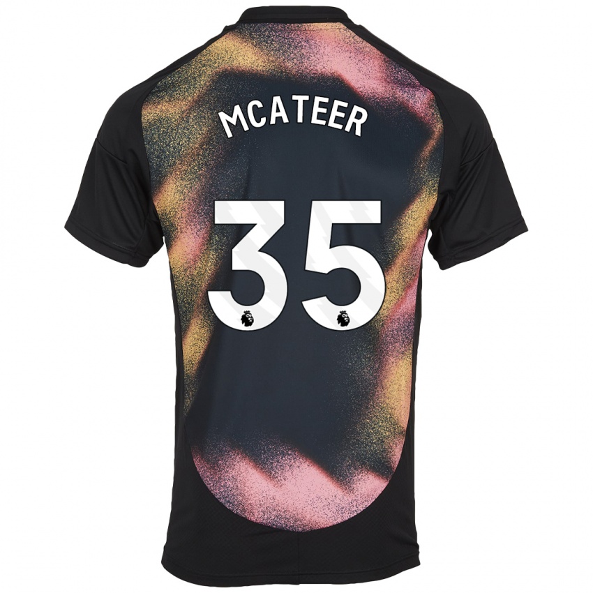 Enfant Maillot Kasey Mcateer #35 Noir Blanc Tenues Extérieur 2024/25 T-Shirt Suisse