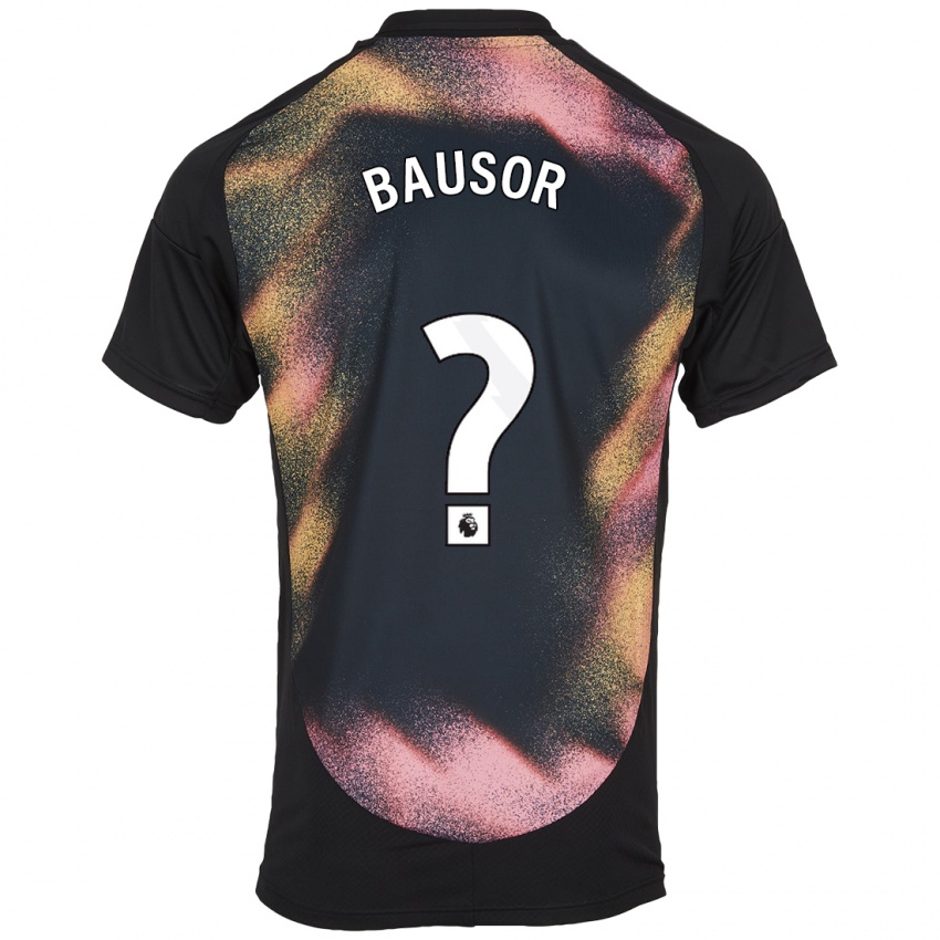 Kinder Stevie Bausor #0 Schwarz Weiß Auswärtstrikot Trikot 2024/25 T-Shirt Schweiz