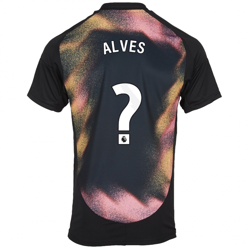 Kinder Will Alves #0 Schwarz Weiß Auswärtstrikot Trikot 2024/25 T-Shirt Schweiz