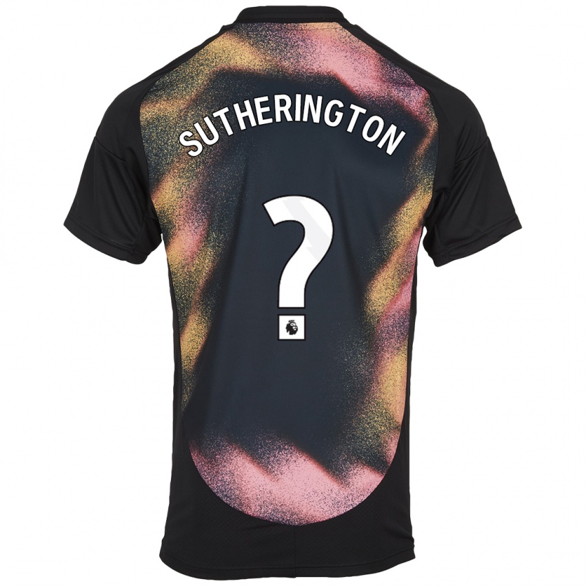 Kinder Harry Sutherington #0 Schwarz Weiß Auswärtstrikot Trikot 2024/25 T-Shirt Schweiz