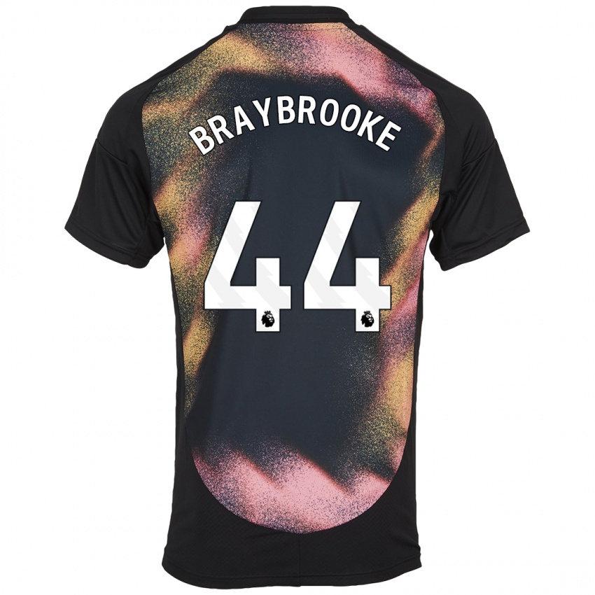 Enfant Maillot Sammy Braybrooke #44 Noir Blanc Tenues Extérieur 2024/25 T-Shirt Suisse