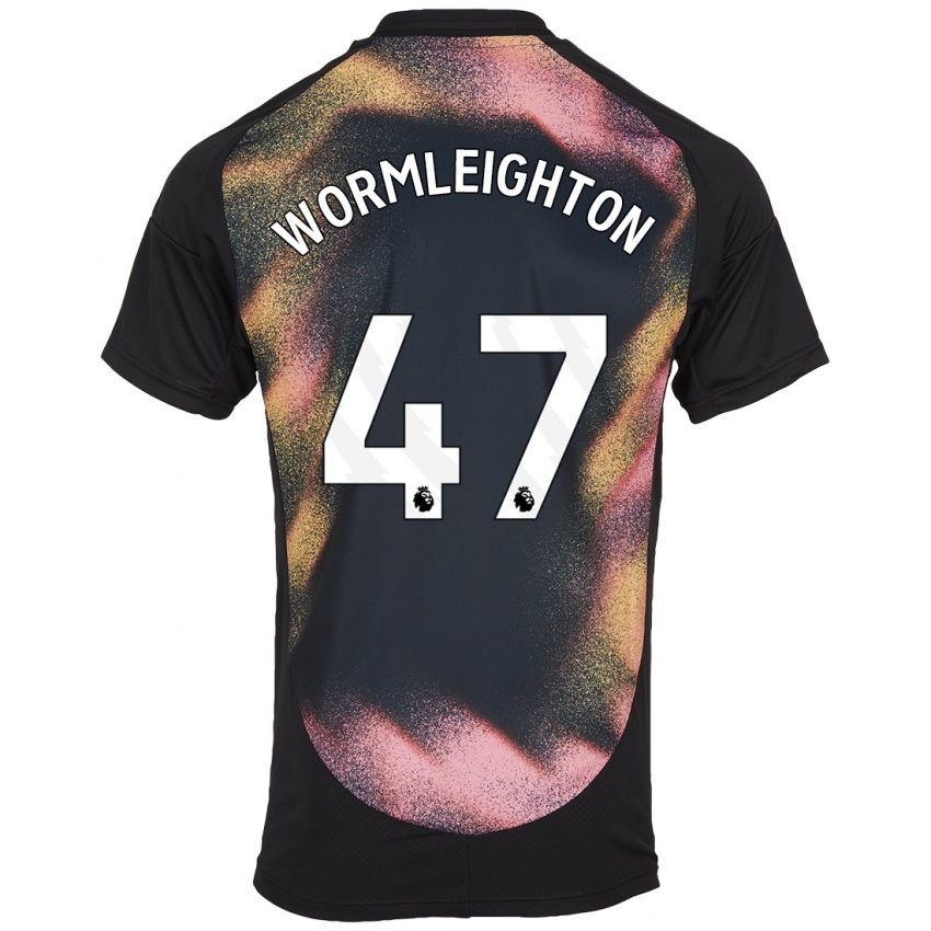 Kinder Joe Wormleighton #47 Schwarz Weiß Auswärtstrikot Trikot 2024/25 T-Shirt Schweiz