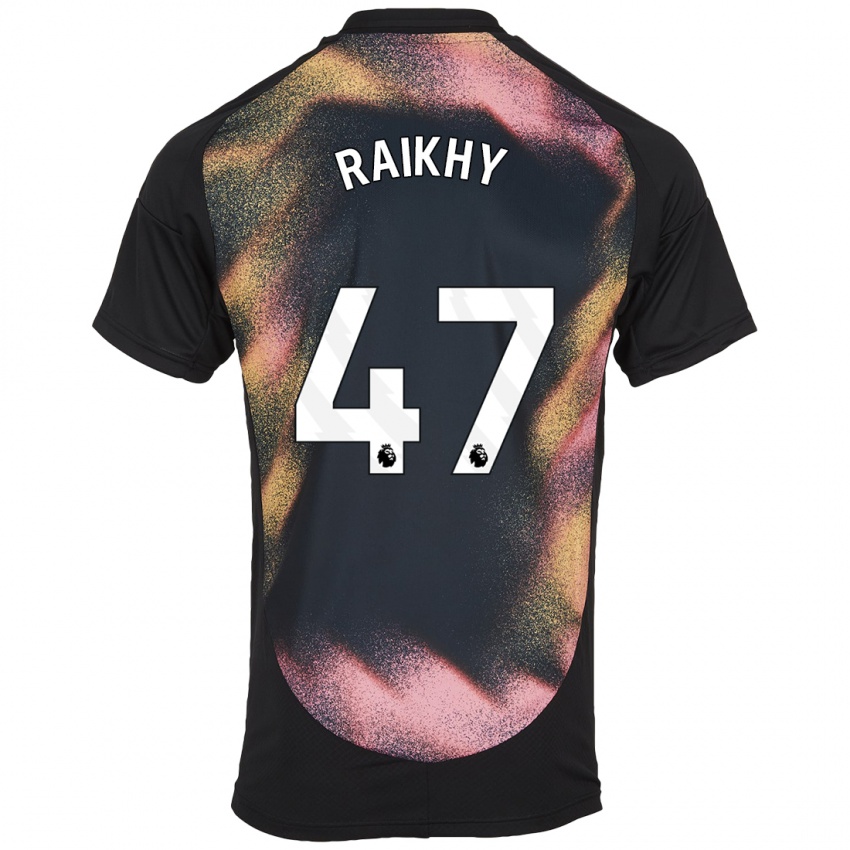 Kinder Arjan Raikhy #47 Schwarz Weiß Auswärtstrikot Trikot 2024/25 T-Shirt Schweiz