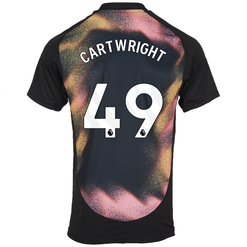 Kinder Henry Cartwright #49 Schwarz Weiß Auswärtstrikot Trikot 2024/25 T-Shirt Schweiz