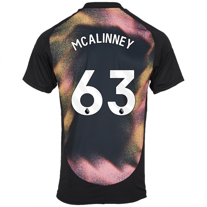 Kinder Liam Mcalinney #63 Schwarz Weiß Auswärtstrikot Trikot 2024/25 T-Shirt Schweiz