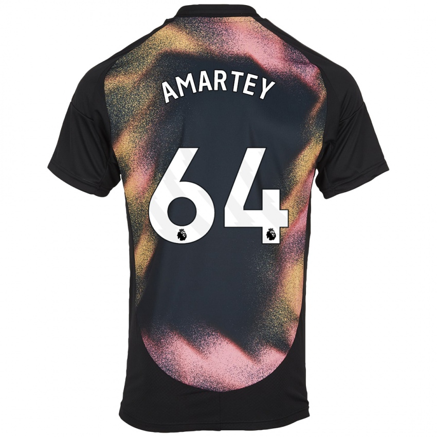 Kinder Bobby Amartey #64 Schwarz Weiß Auswärtstrikot Trikot 2024/25 T-Shirt Schweiz