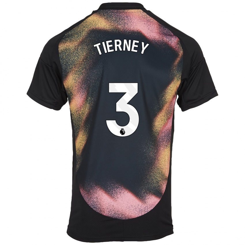 Enfant Maillot Sam Tierney #3 Noir Blanc Tenues Extérieur 2024/25 T-Shirt Suisse