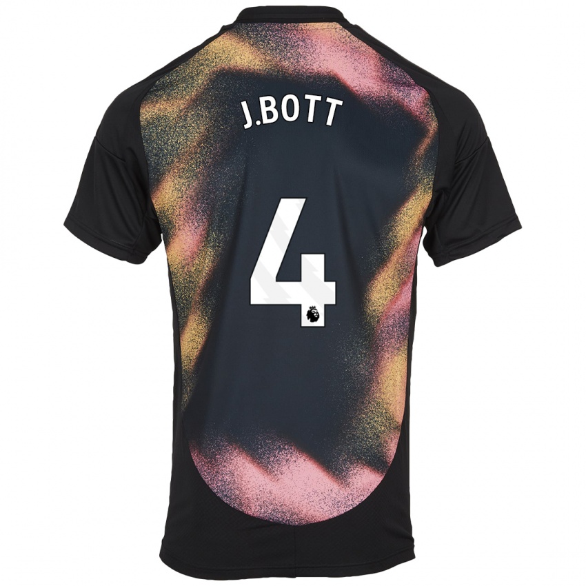 Enfant Maillot C. J. Bott #4 Noir Blanc Tenues Extérieur 2024/25 T-Shirt Suisse