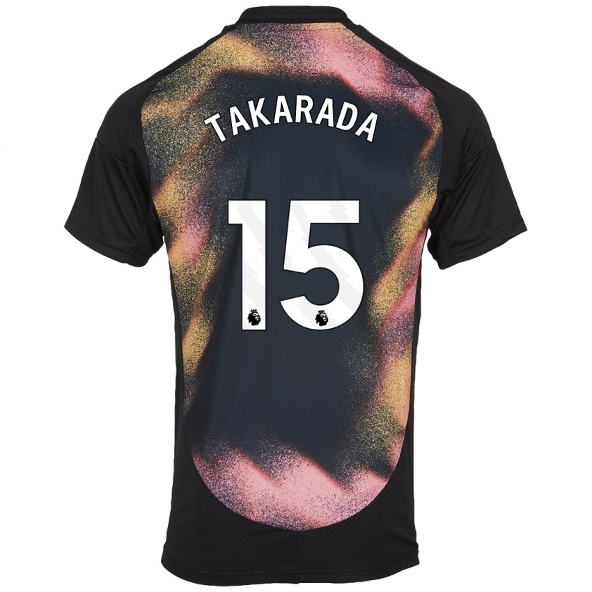 Kinder Saori Takarada #15 Schwarz Weiß Auswärtstrikot Trikot 2024/25 T-Shirt Schweiz