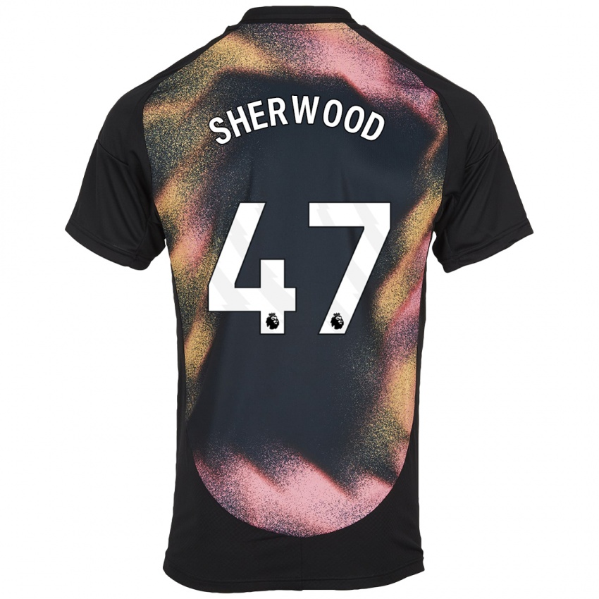 Kinder Simone Sherwood #47 Schwarz Weiß Auswärtstrikot Trikot 2024/25 T-Shirt Schweiz