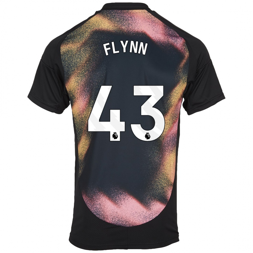 Kinder Shane Flynn #43 Schwarz Weiß Auswärtstrikot Trikot 2024/25 T-Shirt Schweiz