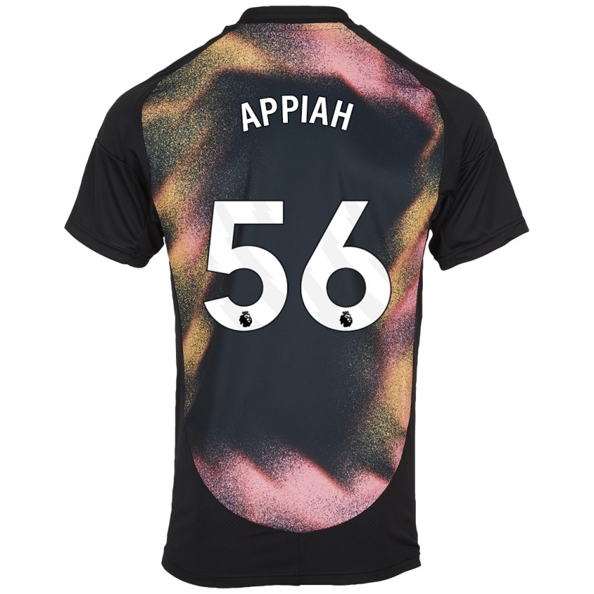 Kinder Paul Appiah #56 Schwarz Weiß Auswärtstrikot Trikot 2024/25 T-Shirt Schweiz