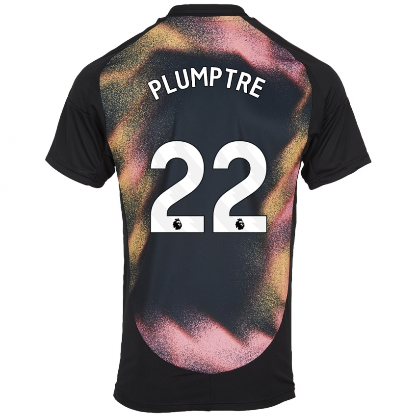 Kinder Ashleigh Plumptre #22 Schwarz Weiß Auswärtstrikot Trikot 2024/25 T-Shirt Schweiz