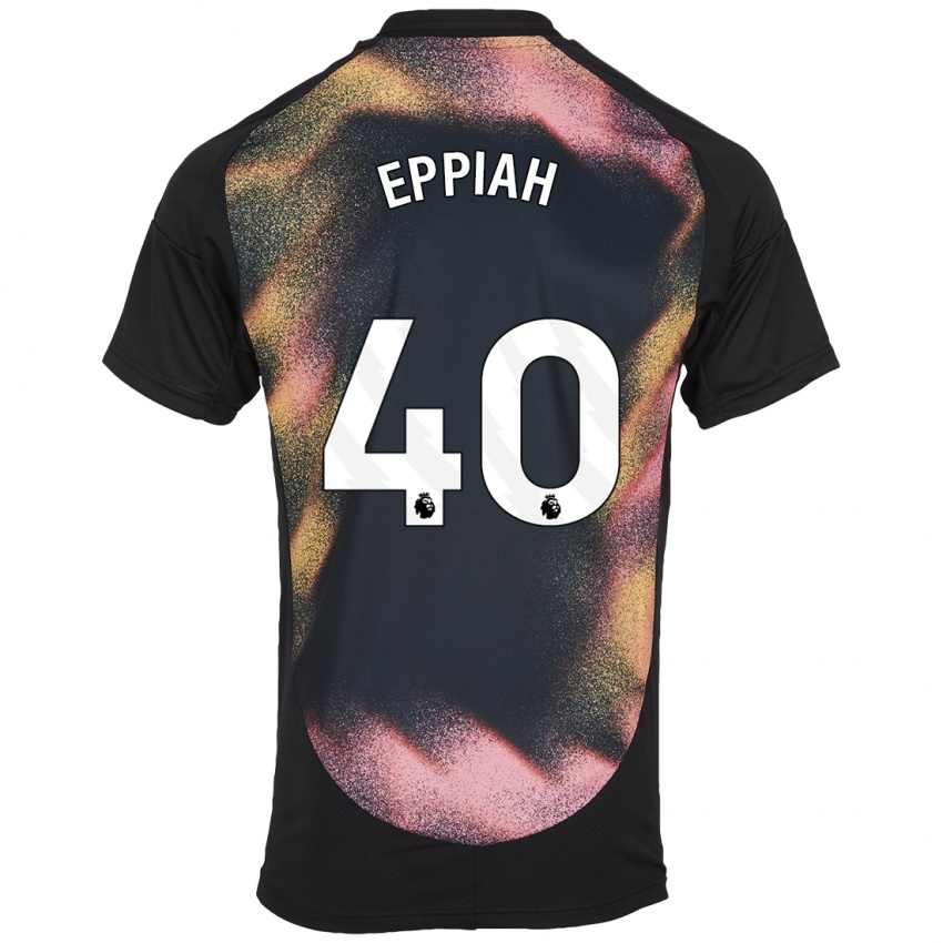 Kinder Josh Eppiah #40 Schwarz Weiß Auswärtstrikot Trikot 2024/25 T-Shirt Schweiz