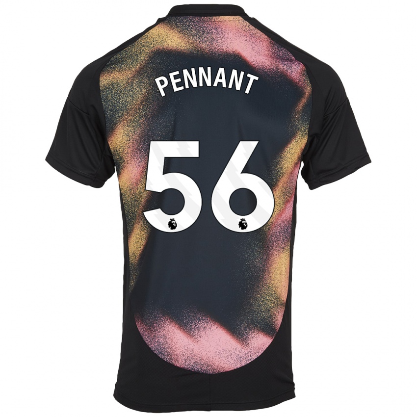 Enfant Maillot Terrell Pennant #56 Noir Blanc Tenues Extérieur 2024/25 T-Shirt Suisse