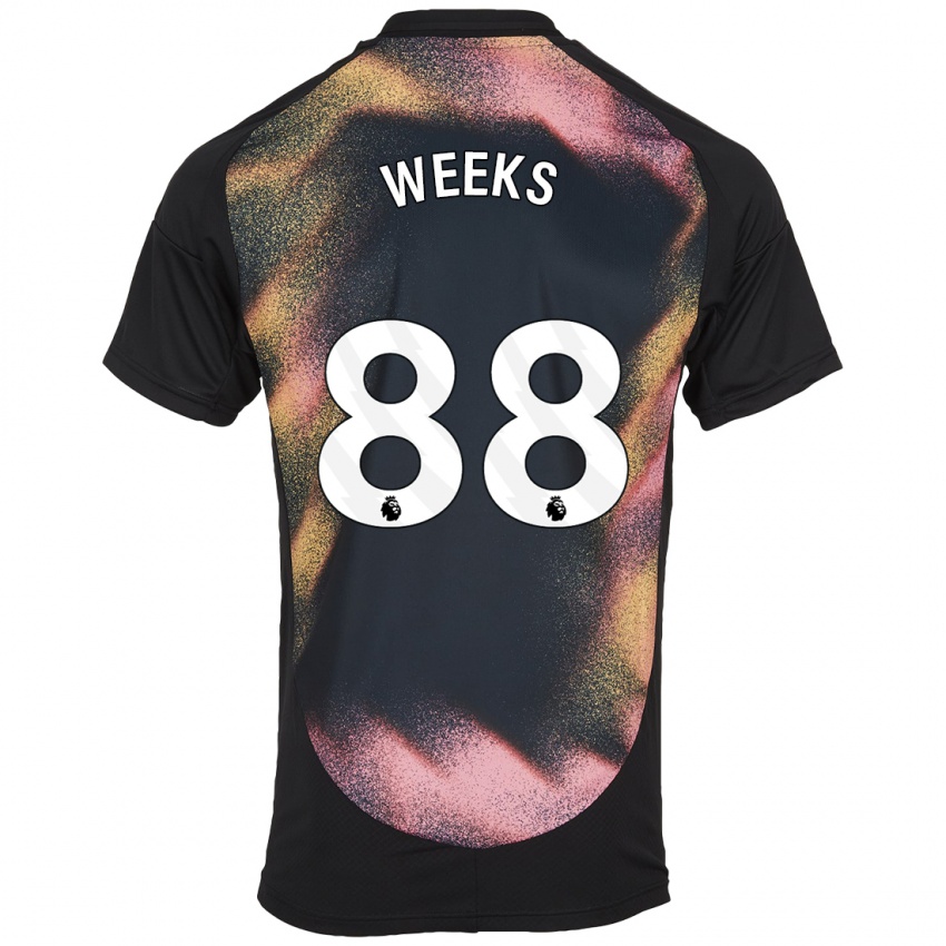 Kinder Tyler Weeks #88 Schwarz Weiß Auswärtstrikot Trikot 2024/25 T-Shirt Schweiz