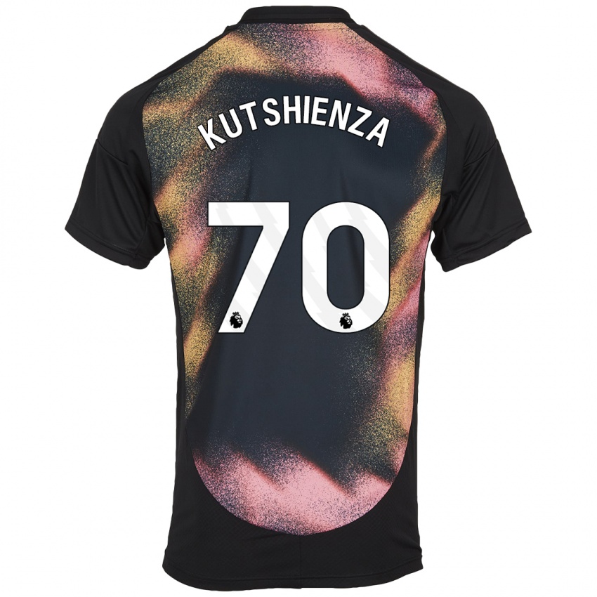 Kinder Jesper Kutshienza #70 Schwarz Weiß Auswärtstrikot Trikot 2024/25 T-Shirt Schweiz