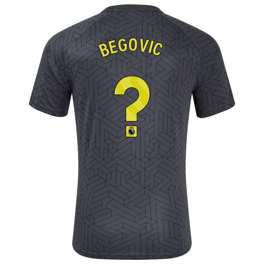 Kinder Asmir Begovic #0 Schwarz Gelb Auswärtstrikot Trikot 2024/25 T-Shirt Schweiz