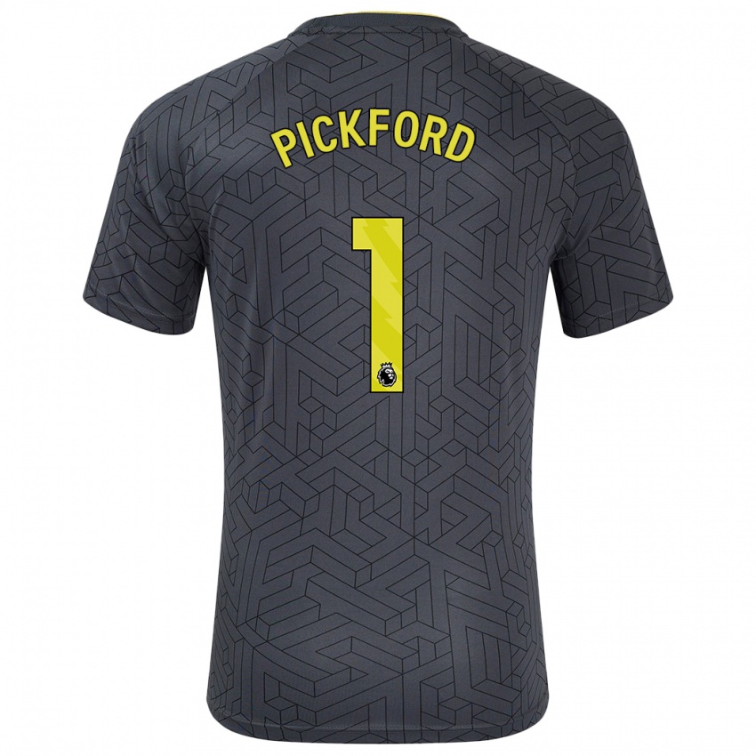 Kinder Pickford #1 Schwarz Gelb Auswärtstrikot Trikot 2024/25 T-Shirt Schweiz