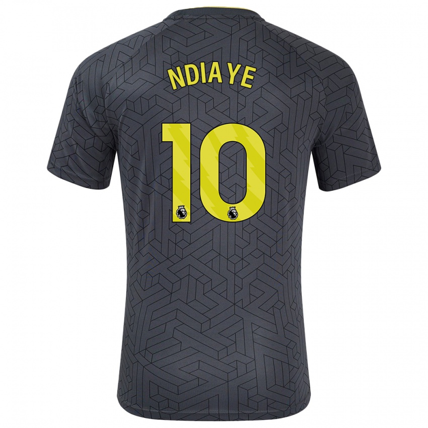 Kinder Iliman Ndiaye #10 Schwarz Gelb Auswärtstrikot Trikot 2024/25 T-Shirt Schweiz