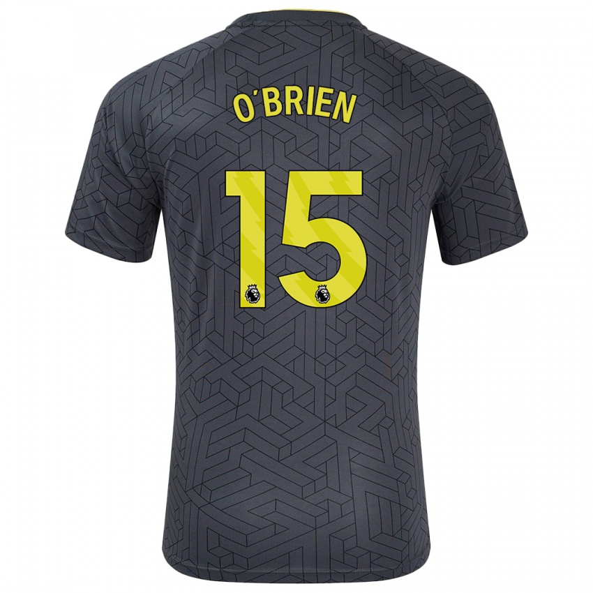 Kinder Jake O'brien #15 Schwarz Gelb Auswärtstrikot Trikot 2024/25 T-Shirt Schweiz