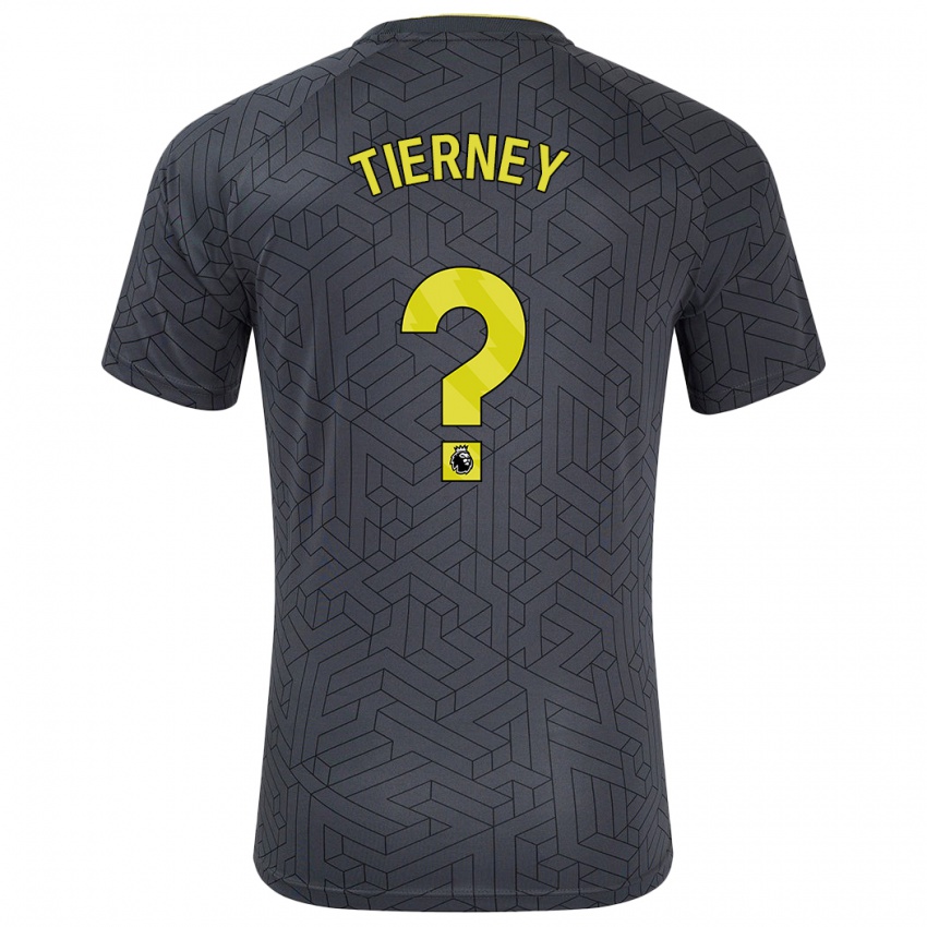 Kinder Jack Tierney #0 Schwarz Gelb Auswärtstrikot Trikot 2024/25 T-Shirt Schweiz