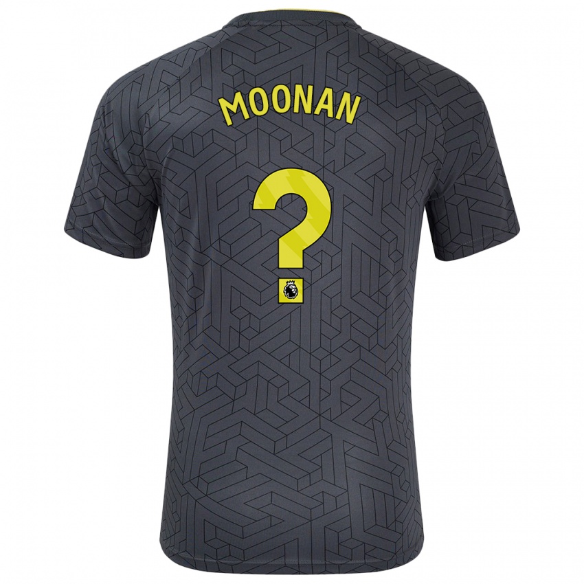 Enfant Maillot Bradley Moonan #0 Noir Jaune Tenues Extérieur 2024/25 T-Shirt Suisse