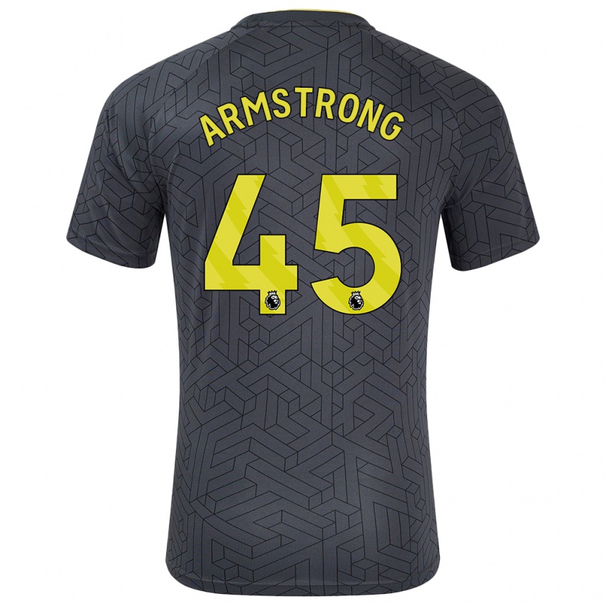 Enfant Maillot Harrison Armstrong #45 Noir Jaune Tenues Extérieur 2024/25 T-Shirt Suisse