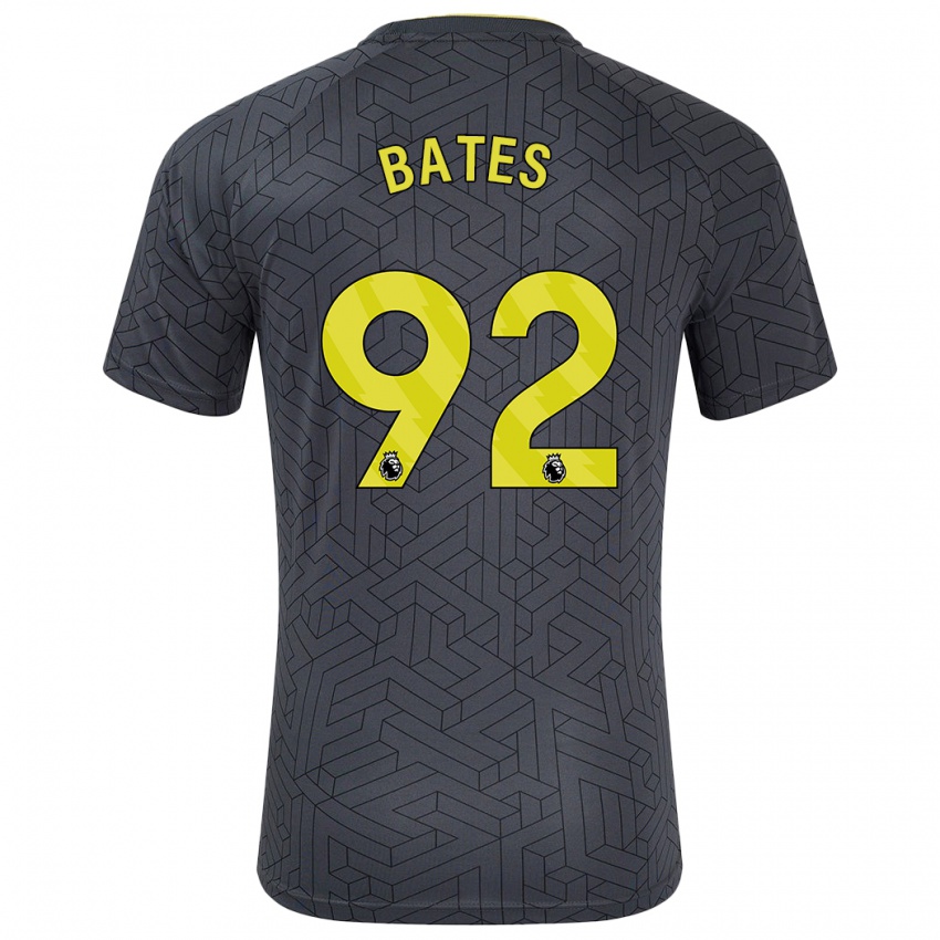 Enfant Maillot Callum Bates #92 Noir Jaune Tenues Extérieur 2024/25 T-Shirt Suisse