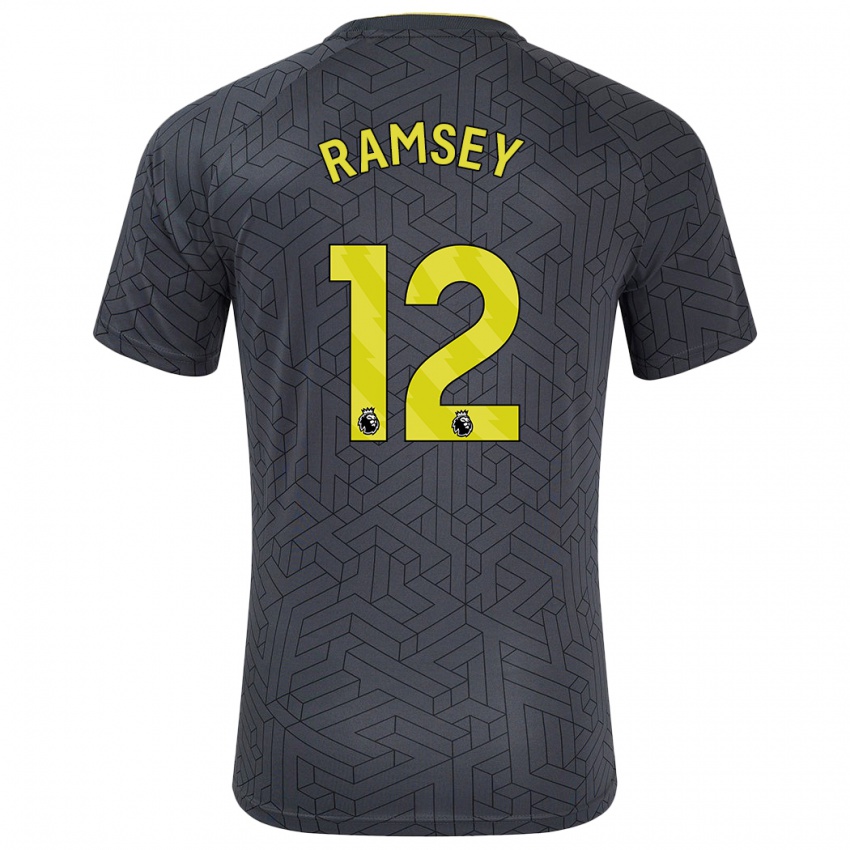 Kinder Emily Ramsey #12 Schwarz Gelb Auswärtstrikot Trikot 2024/25 T-Shirt Schweiz