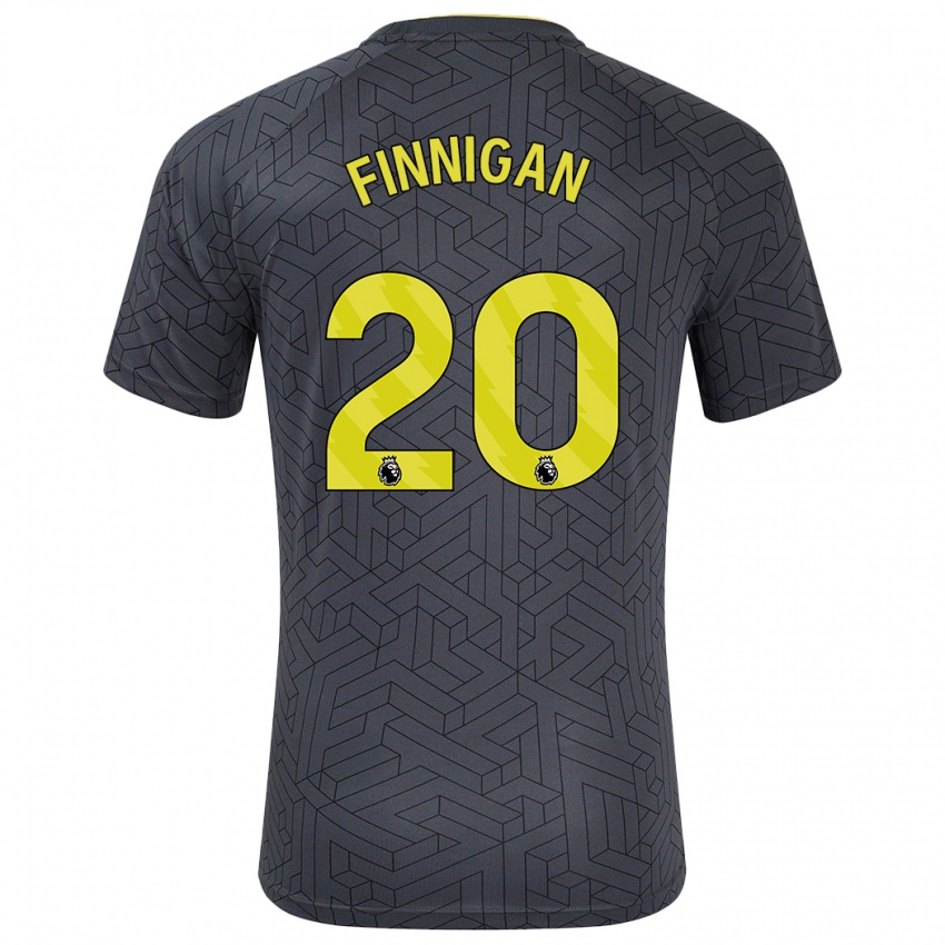 Enfant Maillot Megan Finnigan #20 Noir Jaune Tenues Extérieur 2024/25 T-Shirt Suisse