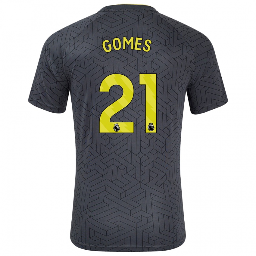 Enfant Maillot André Gomes #21 Noir Jaune Tenues Extérieur 2024/25 T-Shirt Suisse